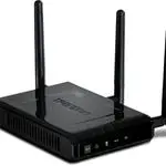 The TRENDnet TEW-690AP router with 300mbps WiFi, 1 N/A ETH-ports and
                                                 0 USB-ports