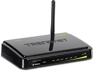 Thumbnail for the TRENDnet TEW-712BR router with 300mbps WiFi, 4 100mbps ETH-ports and
                                         0 USB-ports