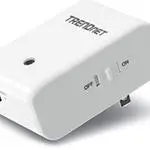 The TRENDnet TEW-713RE router with 300mbps WiFi, 1 100mbps ETH-ports and
                                                 0 USB-ports