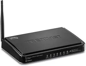 Thumbnail for the TRENDnet TEW-718BRM router with 300mbps WiFi, 4 100mbps ETH-ports and
                                         0 USB-ports