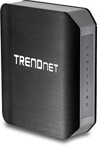 Thumbnail for the TRENDnet TEW-812DRU v1 router with Gigabit WiFi, 4 N/A ETH-ports and
                                         0 USB-ports