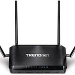The TRENDnet TEW-827DRU v1.0R router with Gigabit WiFi, 4 Gigabit ETH-ports and
                                                 0 USB-ports