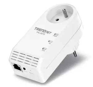 Thumbnail for the TRENDnet TPL-307E router with No WiFi, 1 100mbps ETH-ports and
                                         0 USB-ports