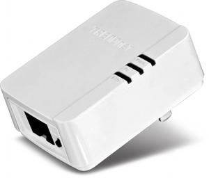 Thumbnail for the TRENDnet TPL-308E router with No WiFi, 1 100mbps ETH-ports and
                                         0 USB-ports