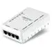 The TRENDnet TPL-405E router has No WiFi, 4 N/A ETH-ports and 0 USB-ports. 
