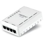 The TRENDnet TPL-405E router with No WiFi, 4 N/A ETH-ports and
                                                 0 USB-ports