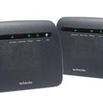 The Technicolor TG233 router with 11mbps WiFi,   ETH-ports and
                                                 0 USB-ports