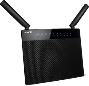 Thumbnail for the Tenda AC9 v3 router with Gigabit WiFi, 4 N/A ETH-ports and
                                         0 USB-ports