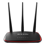 The Tenda AP5 v2 router with 300mbps WiFi, 2 100mbps ETH-ports and
                                                 0 USB-ports
