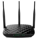 The Tenda F452 router with 300mbps WiFi, 3 N/A ETH-ports and
                                                 0 USB-ports