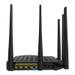 The Tenda FH1202 router has Gigabit WiFi, 3 100mbps ETH-ports and 0 USB-ports. <br>It is also known as the <i>Tenda High Power Wireless AC1200 Dual-band Router.</i>