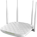 The Tenda FH456-16 router with 300mbps WiFi, 3 100mbps ETH-ports and
                                                 0 USB-ports