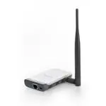 The Tenda W150M+ router with 300mbps WiFi, 1 100mbps ETH-ports and
                                                 0 USB-ports