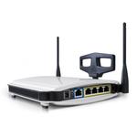 The Tenda W302R router with 300mbps WiFi, 4 100mbps ETH-ports and
                                                 0 USB-ports