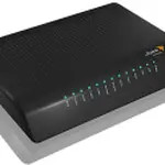The Ubee EVW3200 router with 300mbps WiFi, 4 N/A ETH-ports and
                                                 0 USB-ports