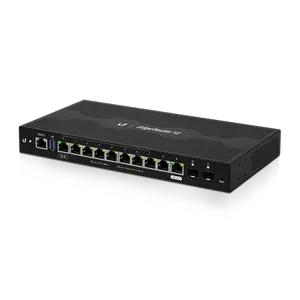 Thumbnail for the Ubiquiti Networks EdgeRouter 12 (ER-12) router with No WiFi, 8 N/A ETH-ports and
                                         0 USB-ports