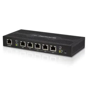 Thumbnail for the Ubiquiti Networks EdgeRouter PoE (ERPoe-5) router with No WiFi, 3 N/A ETH-ports and
                                         0 USB-ports