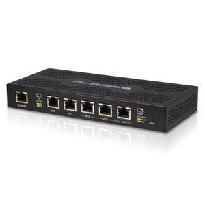 Thumbnail for the Ubiquiti Networks EdgeRouter PoE (ERPoe-5) router with No WiFi, 3 N/A ETH-ports and
                                         0 USB-ports