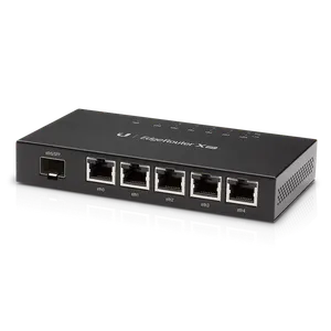 Thumbnail for the Ubiquiti Networks EdgeRouter X (ER-X) router with No WiFi, 4 N/A ETH-ports and
                                         0 USB-ports