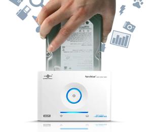 Thumbnail for the Vantec NexStar WiFi Hard Drive Dock (NST-D306WS3) router with 300mbps WiFi,  N/A ETH-ports and
                                         0 USB-ports