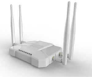 Thumbnail for the ZBT WE1326 router with Gigabit WiFi, 4 N/A ETH-ports and
                                         0 USB-ports