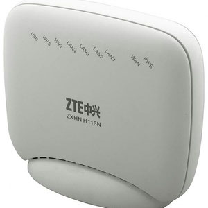 Thumbnail for the ZTE ZXHN H118N router with 300mbps WiFi, 4 100mbps ETH-ports and
                                         0 USB-ports