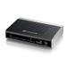 The ZyXEL C1000Z router has 300mbps WiFi, 4 Gigabit ETH-ports and 0 USB-ports. 