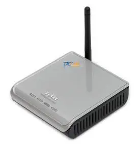 Thumbnail for the ZyXEL G-560 router with 54mbps WiFi, 1 100mbps ETH-ports and
                                         0 USB-ports
