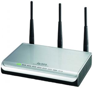 Thumbnail for the ZyXEL NBG-415N router with 300mbps WiFi, 4 100mbps ETH-ports and
                                         0 USB-ports