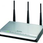 The ZyXEL NBG-415N router with 300mbps WiFi, 4 100mbps ETH-ports and
                                                 0 USB-ports