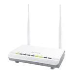 The ZyXEL NBG-418N v1 router with 300mbps WiFi, 4 100mbps ETH-ports and
                                                 0 USB-ports