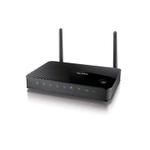 The ZyXEL NBG-419N v2 router with 300mbps WiFi, 4 100mbps ETH-ports and
                                                 0 USB-ports
