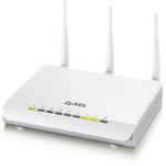 The ZyXEL NBG460N router with 300mbps WiFi, 4 N/A ETH-ports and
                                                 0 USB-ports