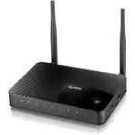 The ZyXEL NBG4615 v1 router with 300mbps WiFi, 4 N/A ETH-ports and
                                                 0 USB-ports