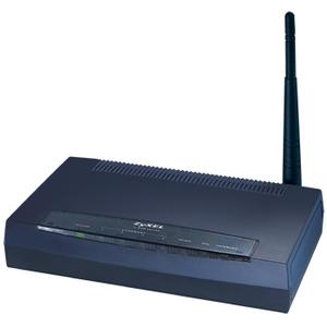 Thumbnail for the ZyXEL P-660HW-T1 v2 router with 54mbps WiFi, 4 100mbps ETH-ports and
                                         0 USB-ports