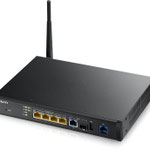 The ZyXEL SBG3500-NB00 router with 300mbps WiFi, 4 N/A ETH-ports and
                                                 0 USB-ports