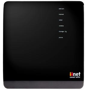 Thumbnail for the iiNet BoB Lite router with 300mbps WiFi, 4 N/A ETH-ports and
                                         0 USB-ports