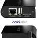 The miniDSP WI-DG router has 300mbps WiFi, 1 100mbps ETH-ports and 0 USB-ports. 