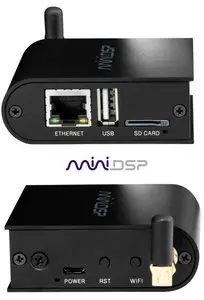Thumbnail for the miniDSP WI-DG router with 300mbps WiFi, 1 100mbps ETH-ports and
                                         0 USB-ports