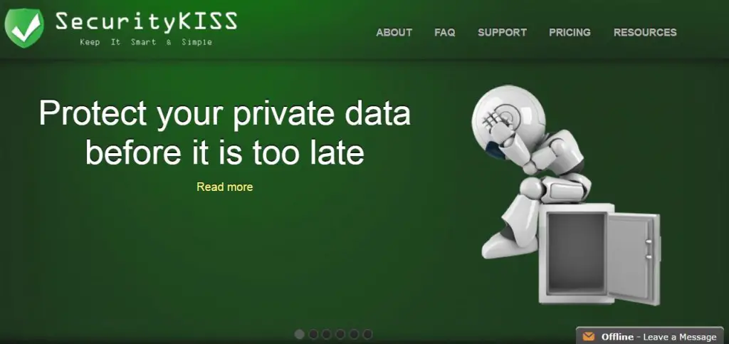SecurityKiss - Tunnel redirects all your online data through an impenetrable tunnel to our security gateway