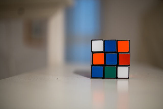 unsolved rubik's cube