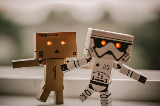 amazon robot and storm trooper