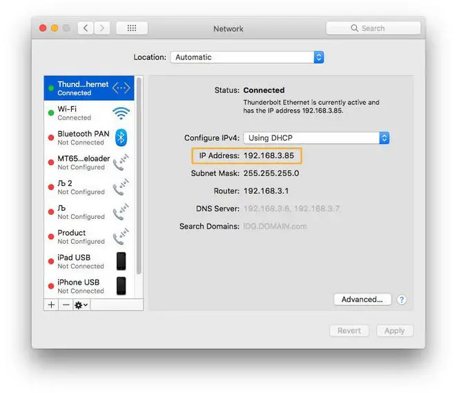 Finding router private IP on MacOS