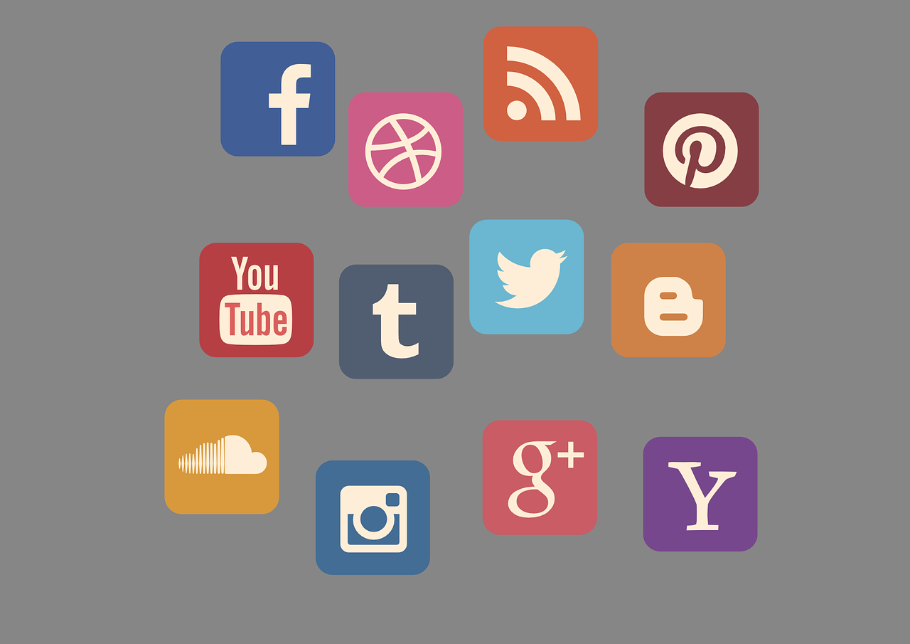 Vector image of Social Media icons