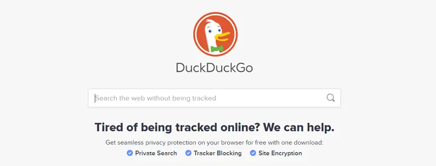 DuckDuck Go search